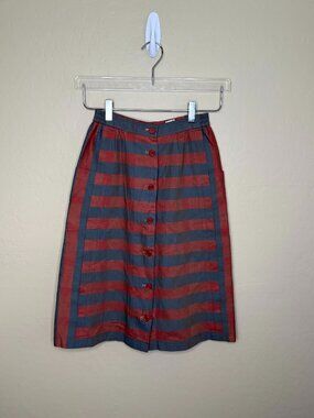 Vintage Christian Sior Sport Midi Striped Skit Size M